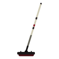 Curling icon. Winter sport hobby recreation equipment and activity theme. Isolated design. Vector illustration