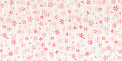 桜　和紙　春　背景 