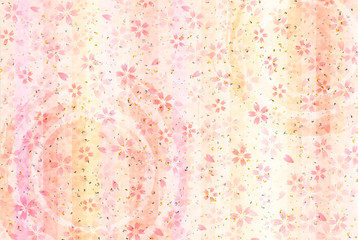 桜　和紙　春　背景 