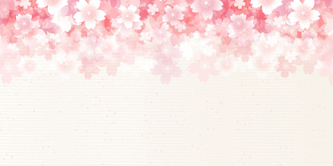 桜　和紙　春　背景 