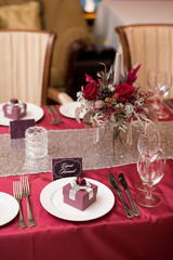 plate with a giftbox