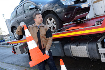 Recovery driver holding bollard