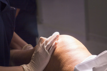 Post anaesthetic knee surgery