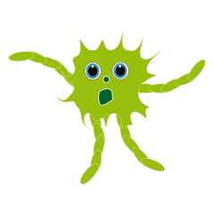 Fototapeta premium Monster on white background.