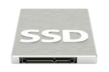 Solid state drive SSD, 3D rendering