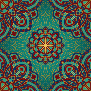 Pattern of mandalas for textile.
