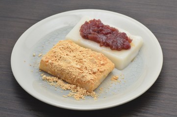 安倍川餅と餡餅