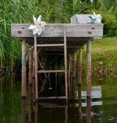 Anlegesteg in der Müggelspree