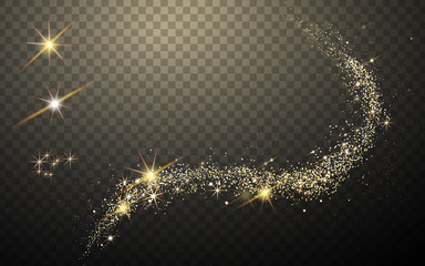golden light streak