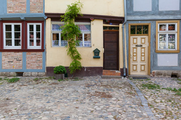 historische Altstadt von Quedlinburg Fachwerkh&auml;user