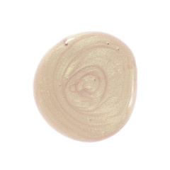 Pearl color abstract shape nail varnish