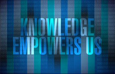 knowledge empowers us binary background