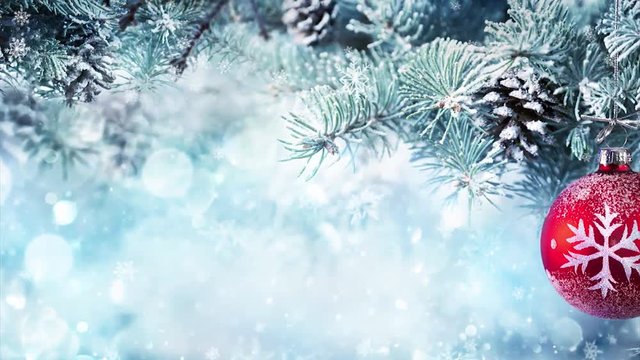 Christmas beautiful background Animation Video New Year
