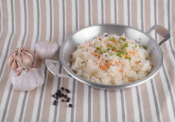 Fried rice with butter