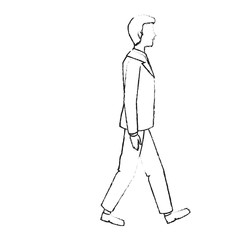 Businessman icon. Management corporate job and leader theme. Isolated design. Vector illustration