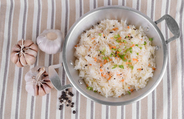 Fried rice with butter