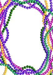 Mardi Gras Beads Background © Anna Velichkovsky