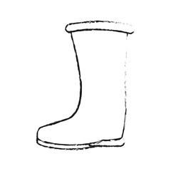 Boot icon. Industrial security safety and protection theme. Isolated design. Vector illustration