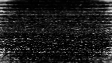 TV static flickers, rolls and shifts (Video Loop).