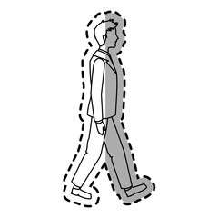 Businessman icon. Management corporate job and leader theme. Isolated design. Vector illustration