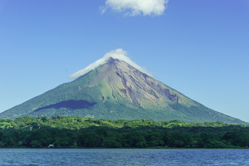 Volcano Concepcion from Ometepe Island, in the lake cocibolca, Nicaragua