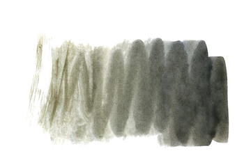 Black watercolor background. The gradient transition of color from saturated black to light black. Design elements. Painting. Grunge colorful background on watercolor paper.