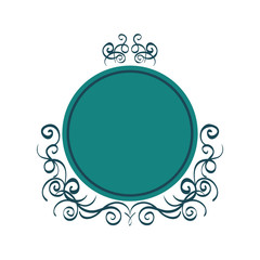 Vintage decorative emblem icon vector illustration graphic design
