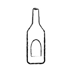 Winne bottle beverage icon vector illustration graphic design