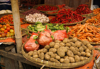 Vegetables and spices photo taken in Bogor Indonesia
