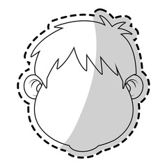 Boy icon. Kid childhood little and people theme. Isolated design. Vector illustration