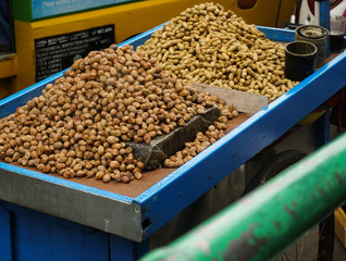 A mound of boiled peanuts photo taken in Bogor Indonesia