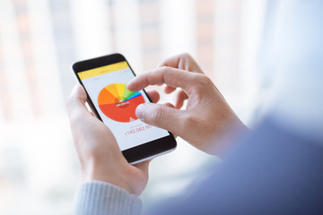 mobile phone in man's hand