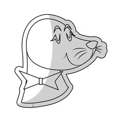 Circus seal icon. Carnival fair entertainment and performance theme. Isolated design. Vector illustration