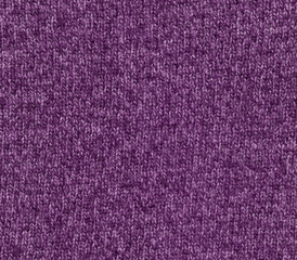 Purple color knitting cloth texture.