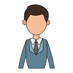Man icon. Male avatar person people and human theme. Isolated design. Vector illustration