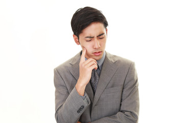 苦悩するビジネスマン
