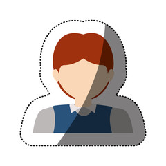 Man icon. Male avatar person people and human theme. Isolated design. Vector illustration