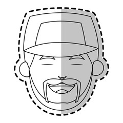 Man icon. Male avatar person people and human theme. Isolated design. Vector illustration