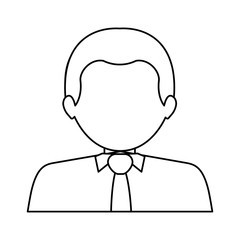 Man icon. Male avatar person people and human theme. Isolated design. Vector illustration