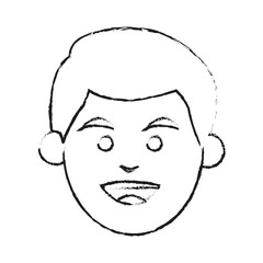 Man icon. Male avatar person people and human theme. Isolated design. Vector illustration