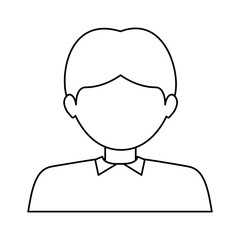 Man icon. Male avatar person people and human theme. Isolated design. Vector illustration