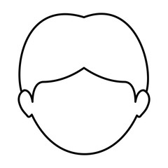 Man icon. Male avatar person people and human theme. Isolated design. Vector illustration