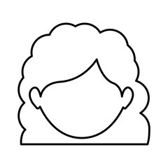 Woman icon. Girl female avatar person people and human theme. Isolated design. Vector illustration