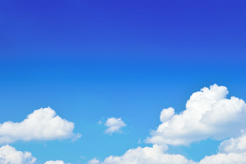 blue sky with clouds for background