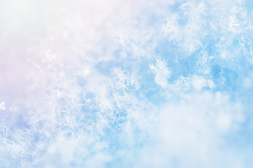 Fototapeta na wymiar Macro image of snowflakes.