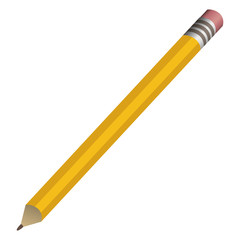 Pencil tool icon. Write office object and instrument theme. Isolated design. Vector illustration