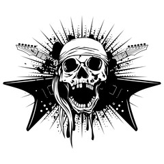 guitars skull_var 2