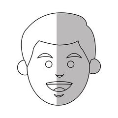 Man icon. Male avatar person people and human theme. Isolated design. Vector illustration