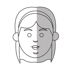 Woman icon. Girl female avatar person and people theme. Isolated design. Vector illustration