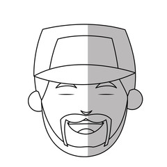 Man icon. Male avatar person people and human theme. Isolated design. Vector illustration